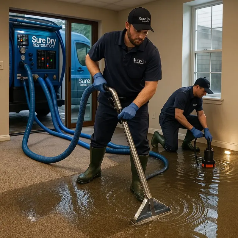 Water Extraction and Removal process in Crowley, TX